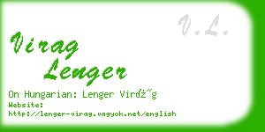 virag lenger business card